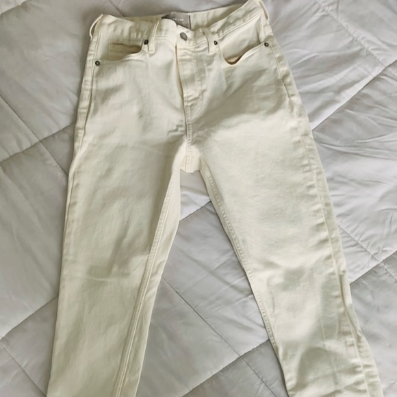 EVERLANE Jeans 27 Ankle Creamy Off White - Picture 4 of 7